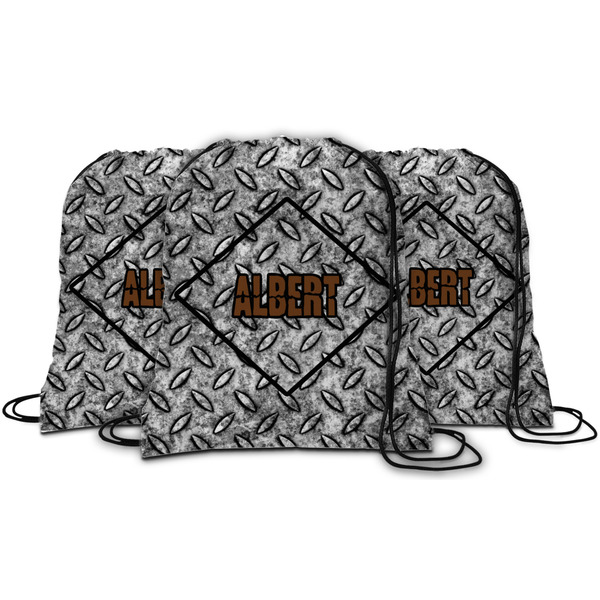 Diamond Plate String Backpack - MAIN