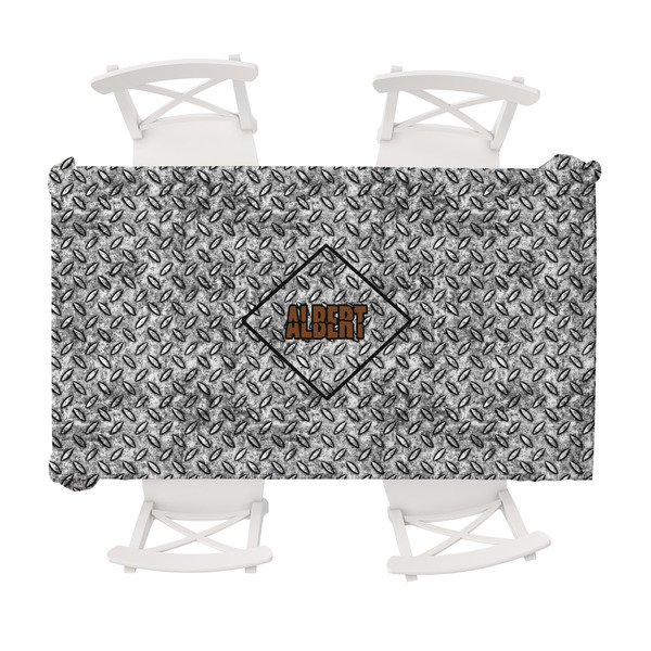Custom Diamond Plate Tablecloth - 58"x102" (Personalized)