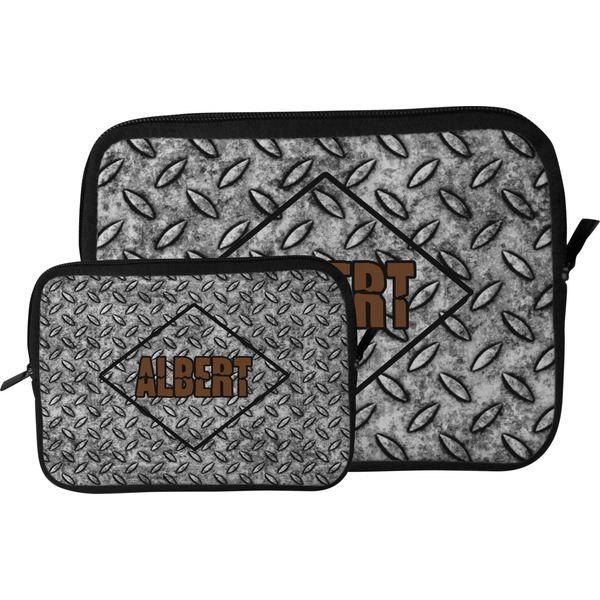 Diamond Plate Tablet Sleeve (Size Comparison)