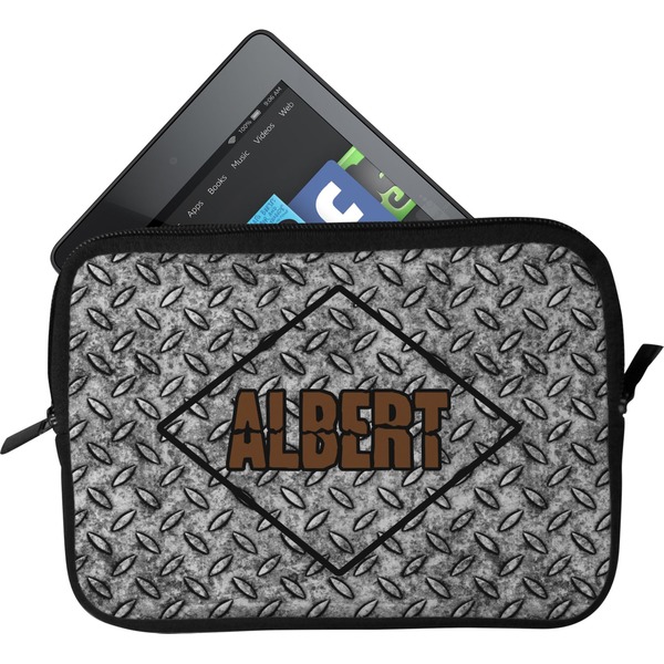 Custom Diamond Plate Tablet Case / Sleeve - Small (Personalized)