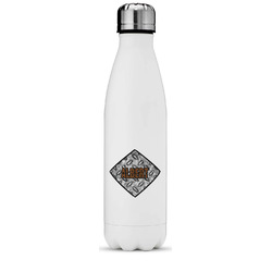 Diamond Plate Water Bottle - 17 oz. - Stainless Steel - Full Color Printing (Personalized)