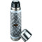 Diamond Plate Thermos - Lid Off