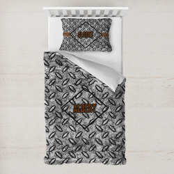 Diamond Plate Toddler Bedding Set - With Pillowcase (Personalized)