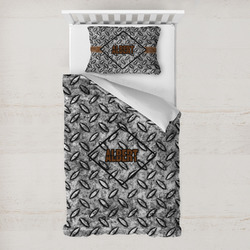 Diamond Plate Toddler Bedding w/ Name or Text