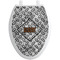 Diamond Plate Toilet Seat Decal - Elongated (Personalized)