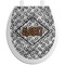 Diamond Plate Toilet Seat Decal (Personalized)