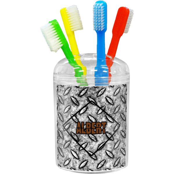 Custom Diamond Plate Toothbrush Holder (Personalized)