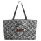 Diamond Plate Beach Totes Bag - w/ Black Handles (Personalized)