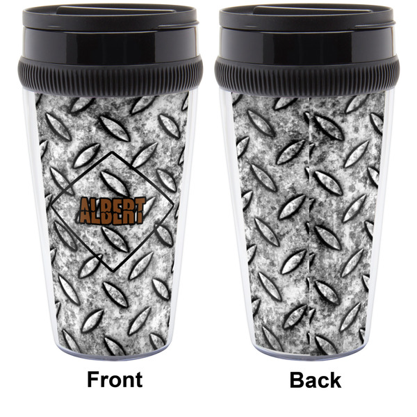 Diamond Plate Travel Mug Approval (Personalized)
