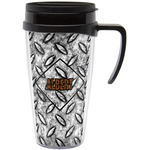 Diamond Plate Acrylic Travel Mug with Handle (Personalized)