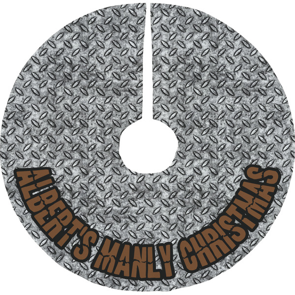 Custom Diamond Plate Tree Skirt (Personalized)