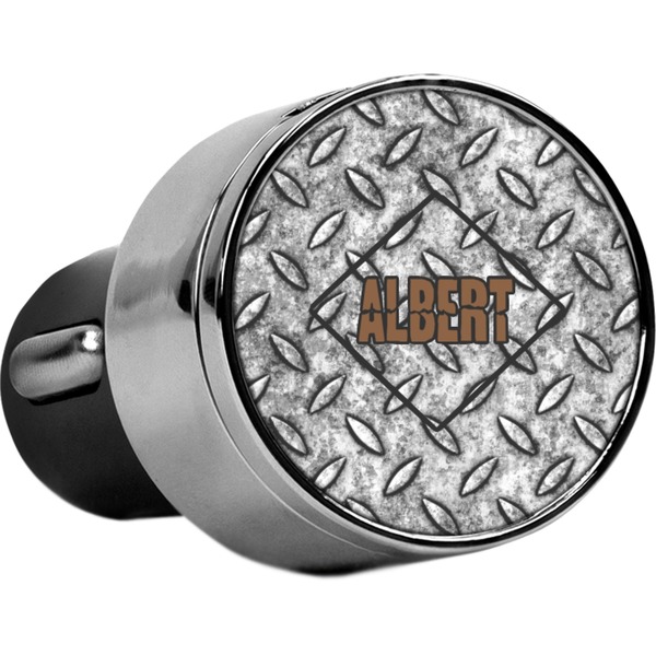 Custom Diamond Plate USB Car Charger (Personalized)