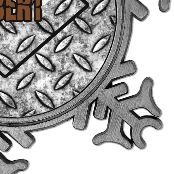 Diamond Plate Vintage Snowflake - Detail