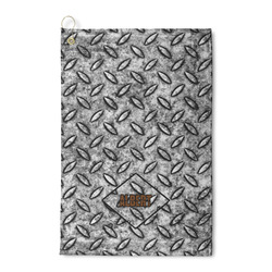 Diamond Plate Waffle Weave Golf Towel (Personalized)