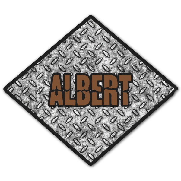 Custom Diamond Plate Graphic Decal - Large (Personalized)