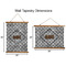 Diamond Plate Wall Hanging Tapestries - Parent/Sizing