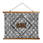 Diamond Plate Wall Hanging Tapestry - Wide (Personalized)