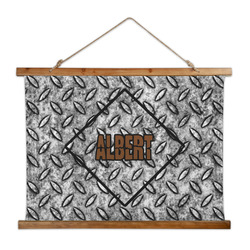 Diamond Plate Wall Hanging Tapestry - Wide (Personalized)