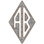 Diamond Plate Monogram Decal - Custom Sizes (Personalized)