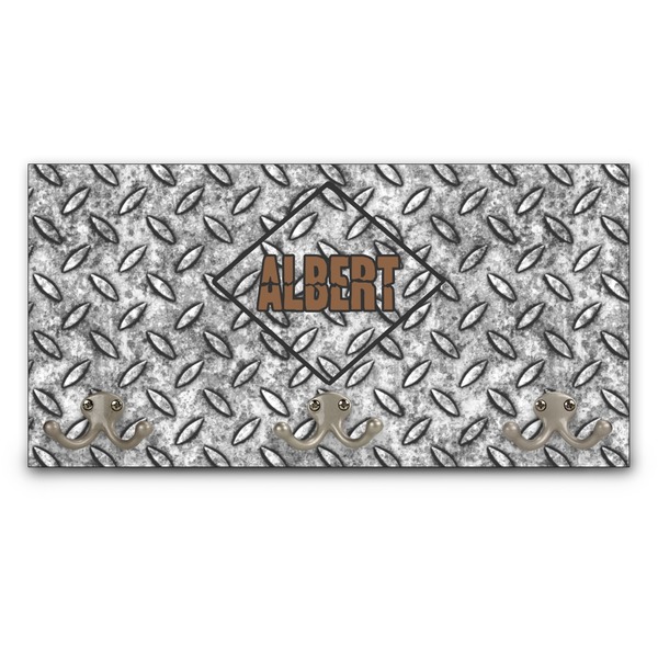 Custom Diamond Plate Wall Mounted Coat Rack (Personalized)