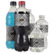 Diamond Plate Water Bottle Label - Multiple Bottle Sizes