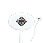 Diamond Plate Oval Plastic Stir Sticks (Personalized)