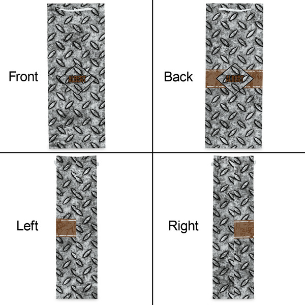 Diamond Plate Wine Gift Bag - Gloss - Approval