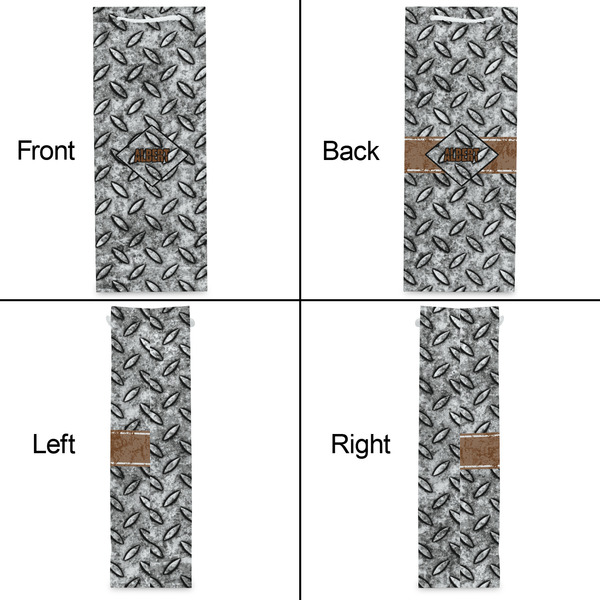 Diamond Plate Wine Gift Bag - Matte - Approval