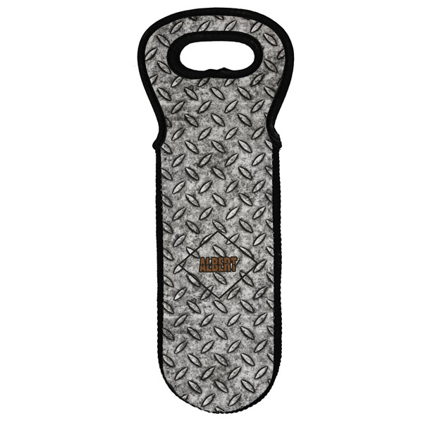 Custom Diamond Plate Wine Tote Bag (Personalized)