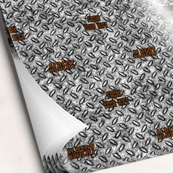 Diamond Plate Wrapping Paper Sheets (Personalized)
