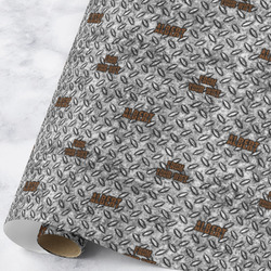 Diamond Plate Wrapping Paper Roll - Large - Matte (Personalized)