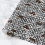Diamond Plate Wrapping Paper Roll - Small (Personalized)
