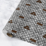 Diamond Plate Wrapping Paper Roll - Medium (Personalized)