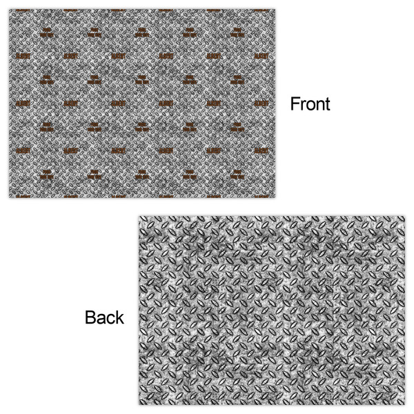 Diamond Plate Wrapping Paper Sheet - Double Sided - Front & Back