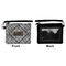 Diamond Plate Wristlet ID Cases - Front & Back