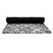 Diamond Plate Yoga Mat Rolled up Black Rubber Backing