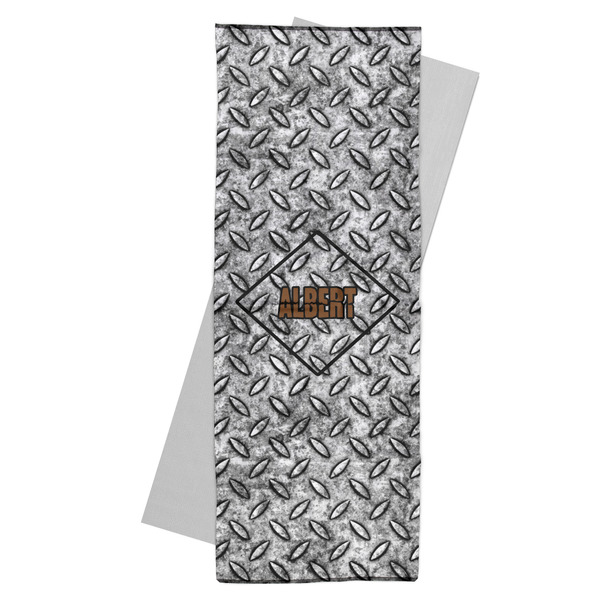 Custom Diamond Plate Yoga Mat Towel (Personalized)