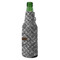 Diamond Plate Zipper Bottle Cooler - ANGLE (bottle)