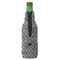 Diamond Plate Zipper Bottle Cooler - BACK (bottle)