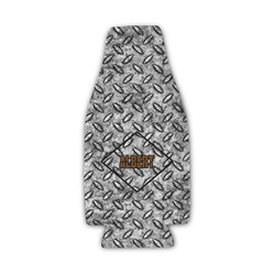 Diamond Plate Zipper Bottle Cooler (Personalized)