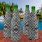 Diamond Plate Zipper Bottle Cooler - Set of 4 - LIFESTYLE