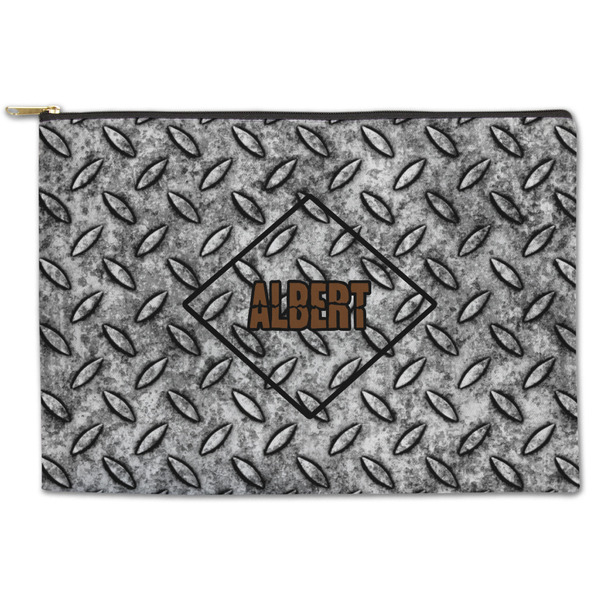 Custom Diamond Plate Zipper Pouch (Personalized)