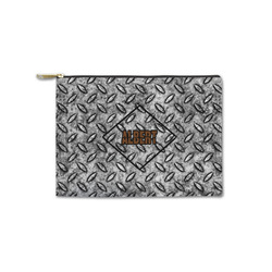 Diamond Plate Zipper Pouch - Small - 8.5"x6" (Personalized)