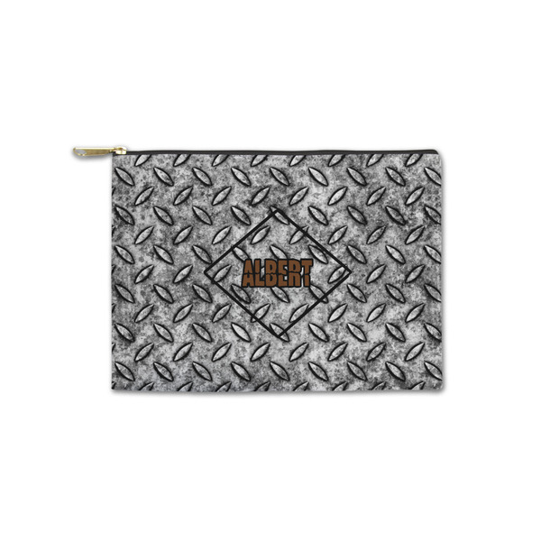 Custom Diamond Plate Zipper Pouch - Small - 8.5"x6" (Personalized)