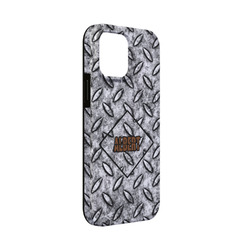Diamond Plate iPhone Case - Rubber Lined - iPhone 13 Mini (Personalized)