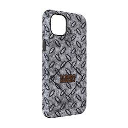 Diamond Plate iPhone Case - Rubber Lined - iPhone 14 Pro (Personalized)