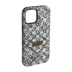 Diamond Plate iPhone Case - Rubber Lined - iPhone 15 Pro (Personalized)