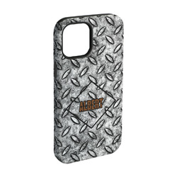 Diamond Plate iPhone Case - Rubber Lined - iPhone 15 (Personalized)
