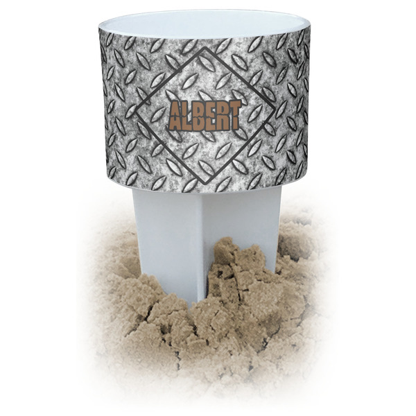 Custom Diamond Plate Beach Spiker Drink Holder (Personalized)