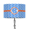 Zigzag 12" Drum Lampshade - ON STAND (Fabric)